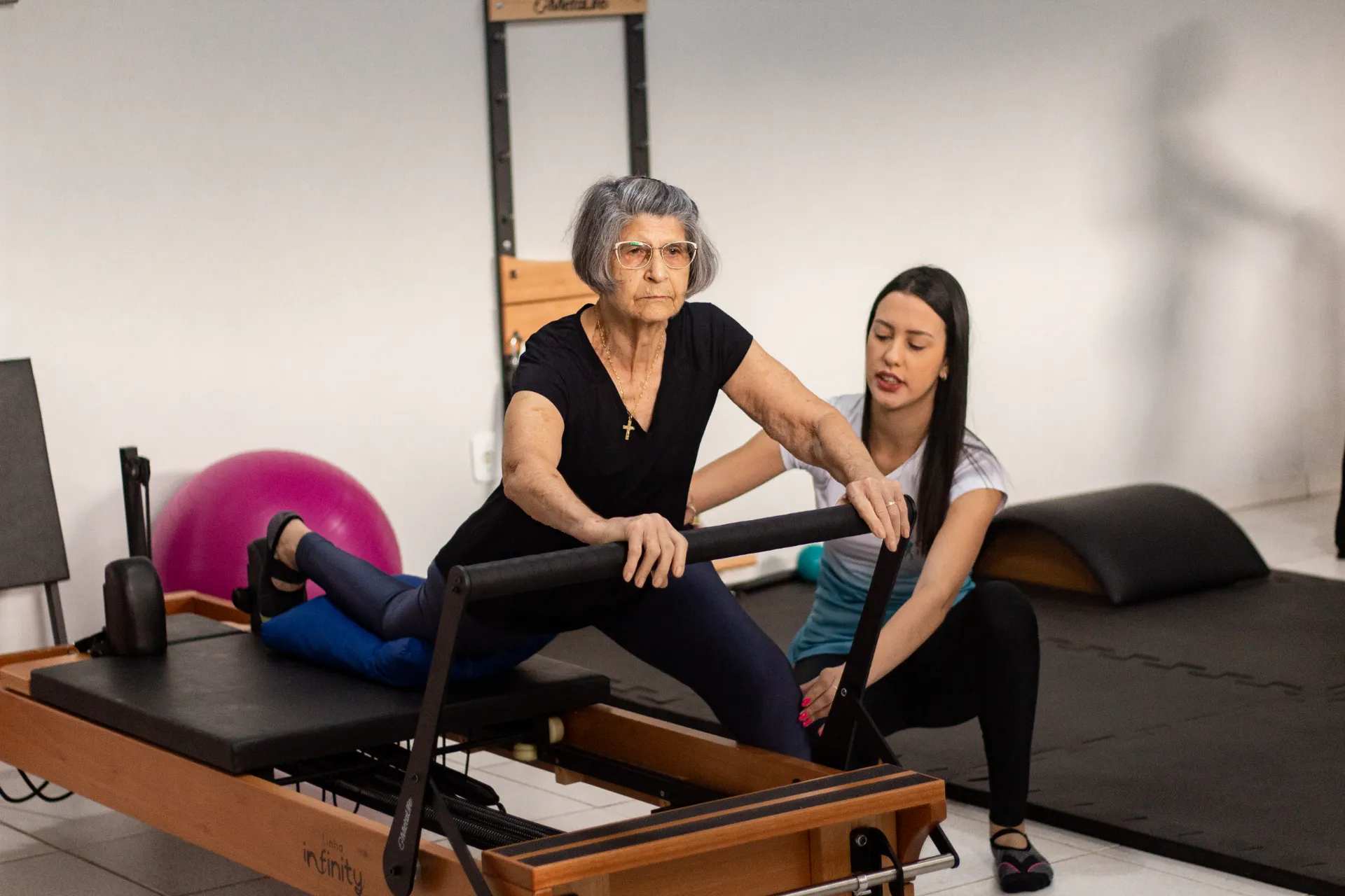 Atendimento em aparelho de Pilates na CESP Fisio